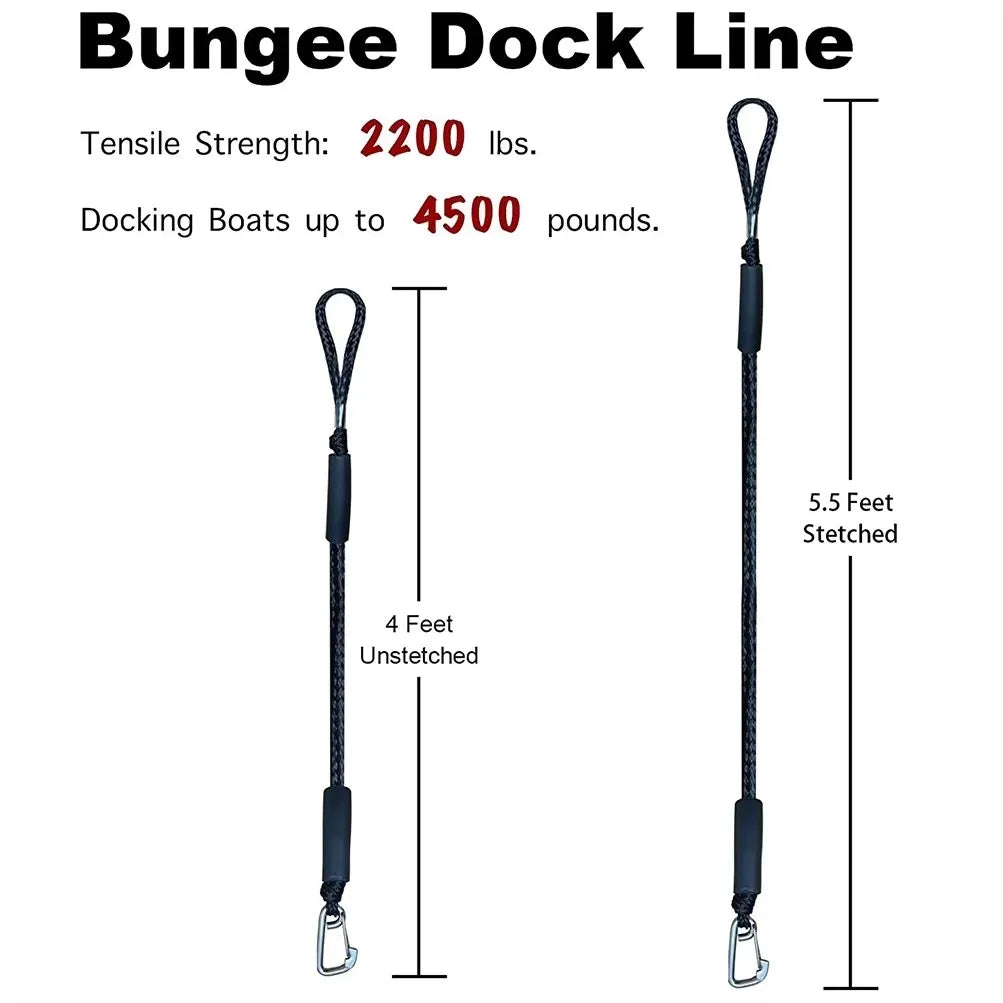 Bungee Dock Lines — 2 Pack