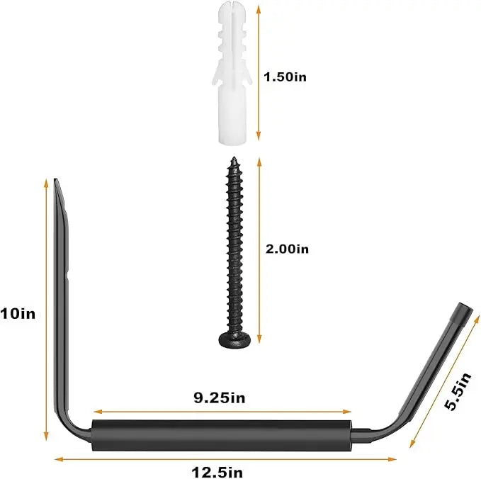 Wall-Mount Kayak Storage Rack