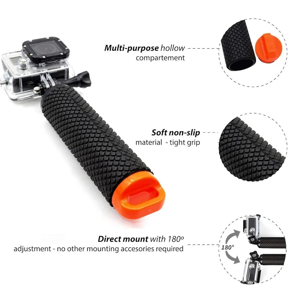 Floating Hand Grip for Action Cameras