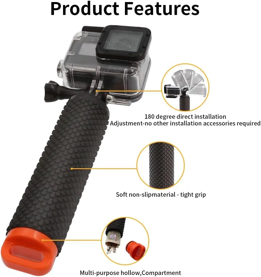 Floating Hand Grip — Action Camera Mount